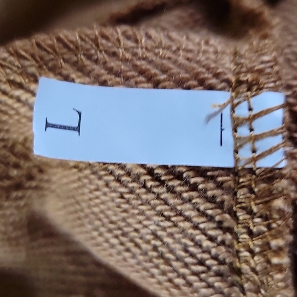 Tan Oversized Hoodie with Gray Accents - Picture 6 of 16